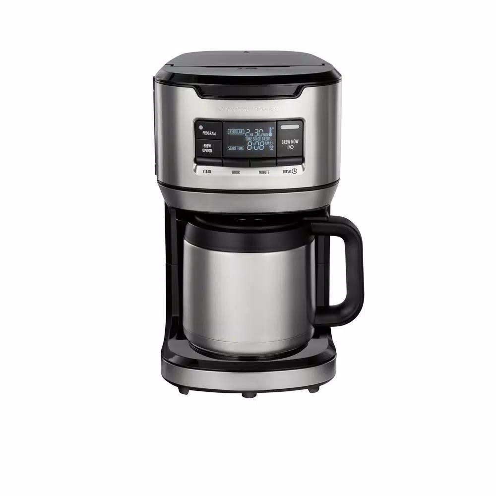 Coffee Makers Hamilton Beach 12-Cup Black Programmable Front-Fill Coffee Maker With Thermal Carafe 3 Coffee Makers Hamilton Beach 12-Cup Black Programmable Front-Fill Coffee Maker With Thermal Carafe