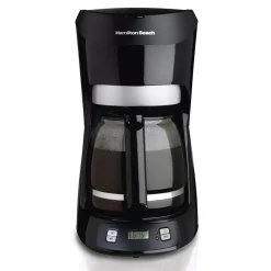 Coffee Makers Hamilton Beach 12-Cup Black With Digital Clock Drip Coffeemaker With Digital Clock -Dessert Makers Popular Store black hamilton beach drip coffee makers 49467 1f 1000
