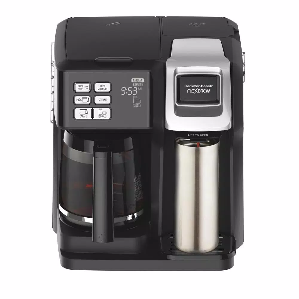 Coffee Makers Hamilton Beach FlexBrew 12-Cup Black Drip Coffee Maker With Built-In Timer 5 Coffee Makers Hamilton Beach FlexBrew 12-Cup Black Drip Coffee Maker With Built-In Timer - Image 3