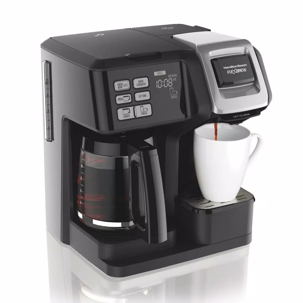 Coffee Makers Hamilton Beach FlexBrew 12-Cup Black Drip Coffee Maker With Built-In Timer 8 Coffee Makers Hamilton Beach FlexBrew 12-Cup Black Drip Coffee Maker With Built-In Timer - Image 6