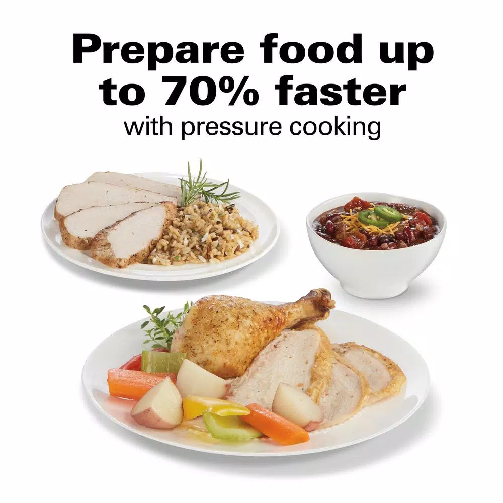 Cookers Hamilton Beach Multi-Function 6 Qt. Black Electric Pressure Cooker 6 Cookers Hamilton Beach Multi-Function 6 Qt. Black Electric Pressure Cooker - Image 4