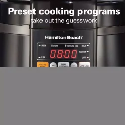 Cookers Hamilton Beach Multi-Function 6 Qt. Black Electric Pressure Cooker 13 Cookers Hamilton Beach Multi-Function 6 Qt. Black Electric Pressure Cooker -Dessert Makers Popular Store black hamilton beach electric pressure cookers 34501 fa 1000
