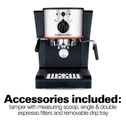 Coffee Makers Hamilton Beach 2-Cup Stainless Steel Automatic Espresso Machine With Milk Frother 14 Coffee Makers Hamilton Beach 2-Cup Stainless Steel Automatic Espresso Machine With Milk Frother -Dessert Makers Popular Store black hamilton beach espresso machines 40792 fa 1000