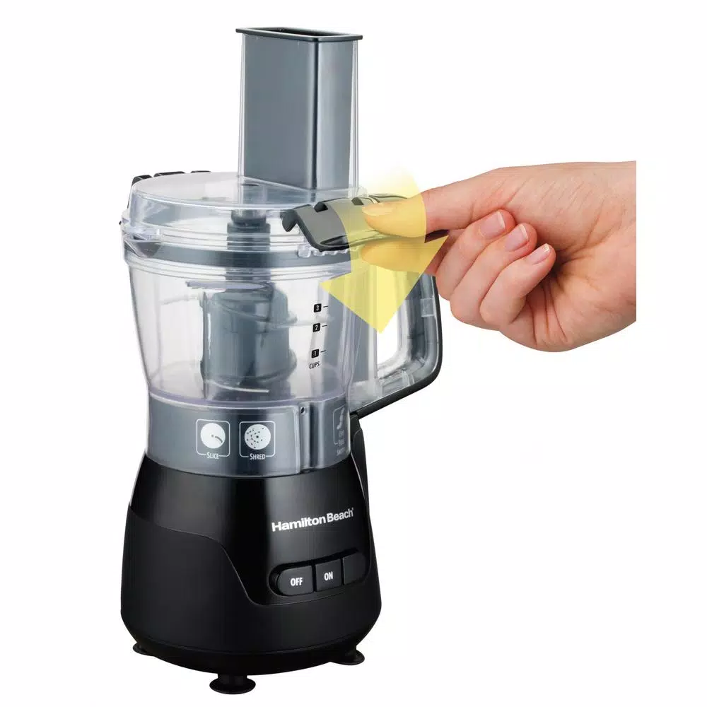Food Processing Hamilton Beach 4-Cup 5-Speed Black Stack & Snap Compact Food Processor 5 Food Processing Hamilton Beach 4-Cup 5-Speed Black Stack & Snap Compact Food Processor - Image 3