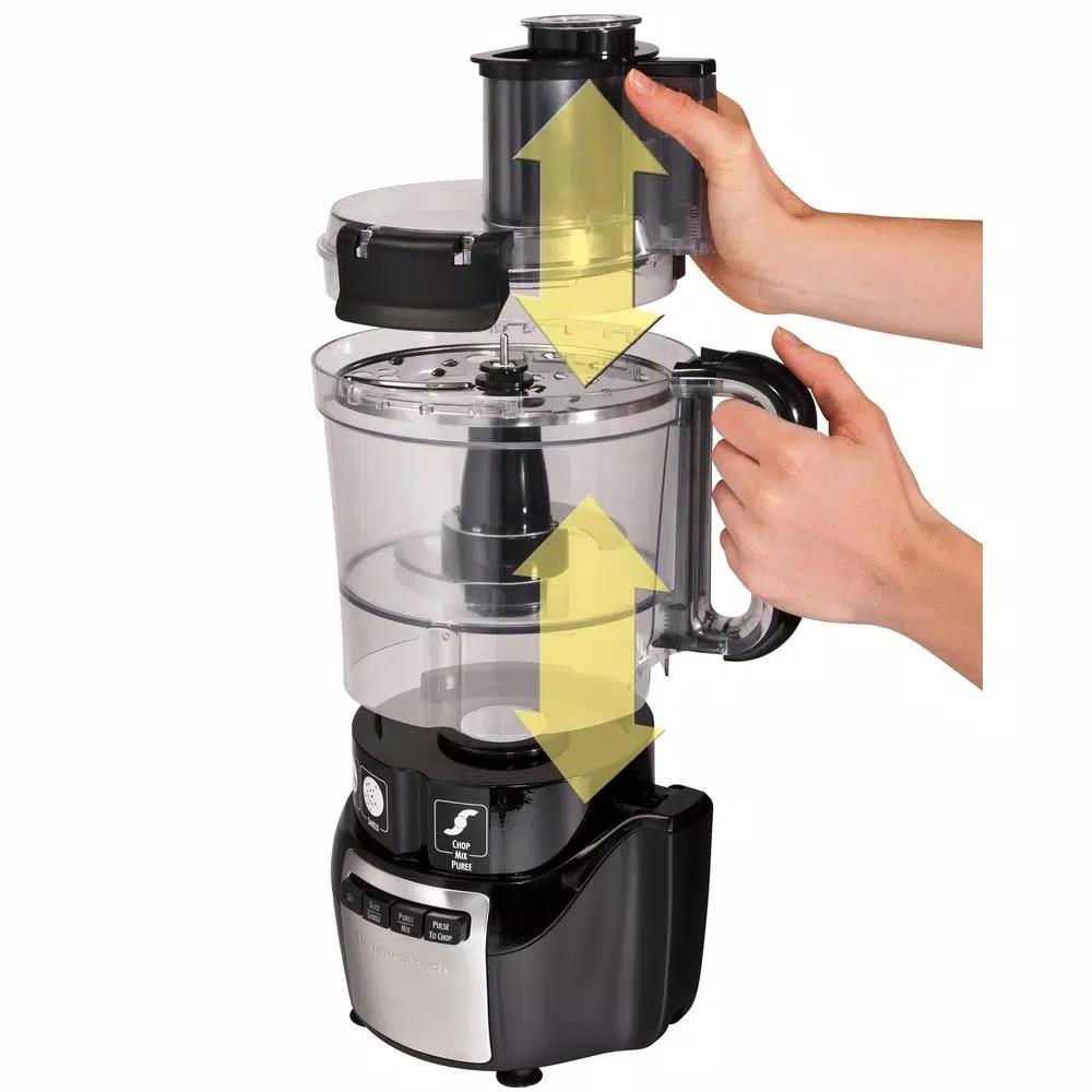 Food Processing Hamilton Beach Stack And Snap 10-Cup 3-Speed Black Food Processor 7 Food Processing Hamilton Beach Stack And Snap 10-Cup 3-Speed Black Food Processor - Image 5