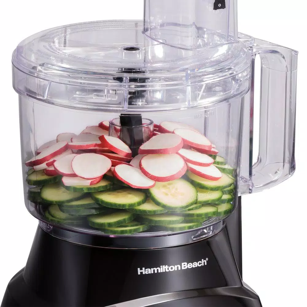 Food Processing Hamilton Beach 8-Cup 2-Speed Black Food Processor And Vegetable Chopper 4 Food Processing Hamilton Beach 8-Cup 2-Speed Black Food Processor And Vegetable Chopper - Image 2