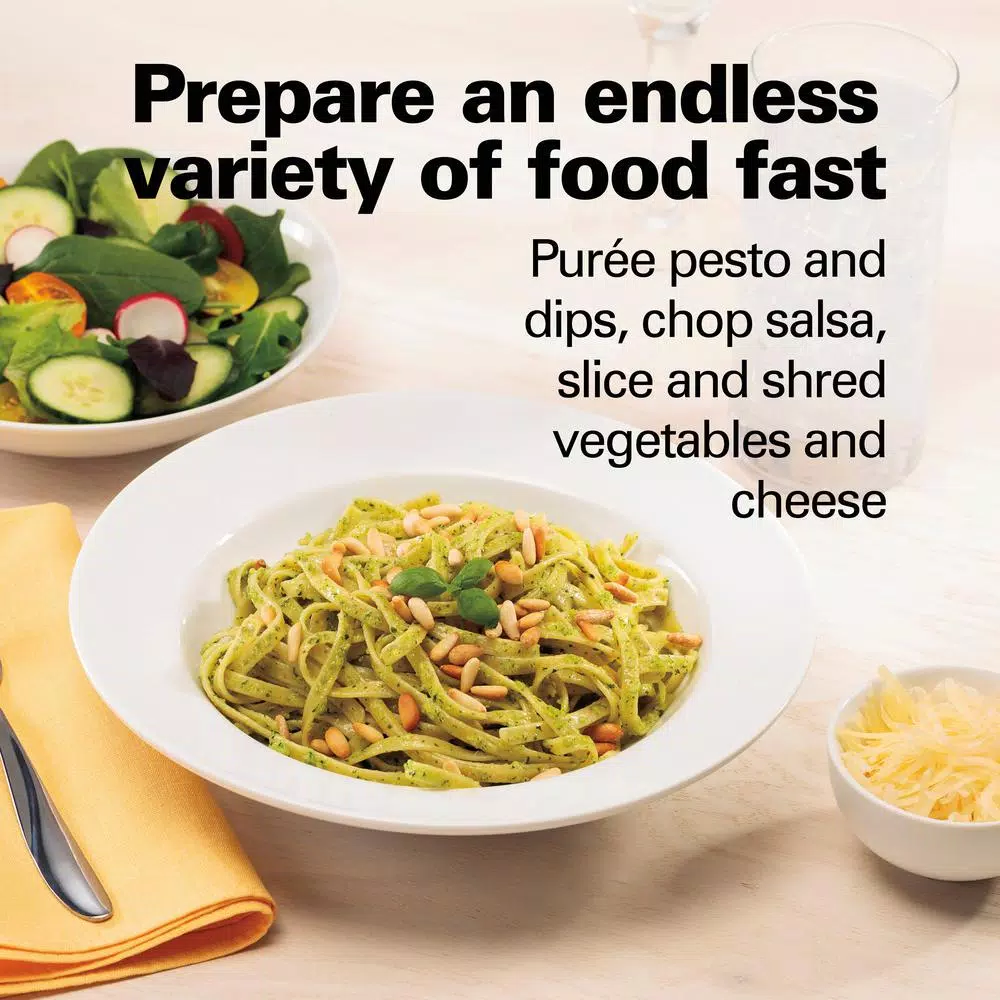 Food Processing Hamilton Beach 8-Cup 2-Speed Black Food Processor And Vegetable Chopper 5 Food Processing Hamilton Beach 8-Cup 2-Speed Black Food Processor And Vegetable Chopper - Image 3