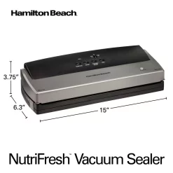 Food Processing Hamilton Beach Nutrifresh Black Food Vacuum Sealer With Extended Seal 16 Food Processing Hamilton Beach Nutrifresh Black Food Vacuum Sealer With Extended Seal -Dessert Makers Popular Store black hamilton beach food vacuum sealers 78214 66 1000