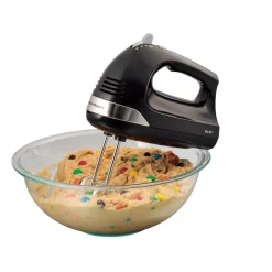 Mixers Hamilton Beach 6-Speed Black Hand Mixer With Snap-On Case -Dessert Makers Popular Store black hamilton beach hand mixers 62635 31 1000