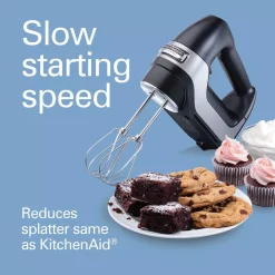 Mixers Hamilton Beach Professional 5-Speed Black Hand Mixer -Dessert Makers Popular Store black hamilton beach hand mixers 62651 44 1000
