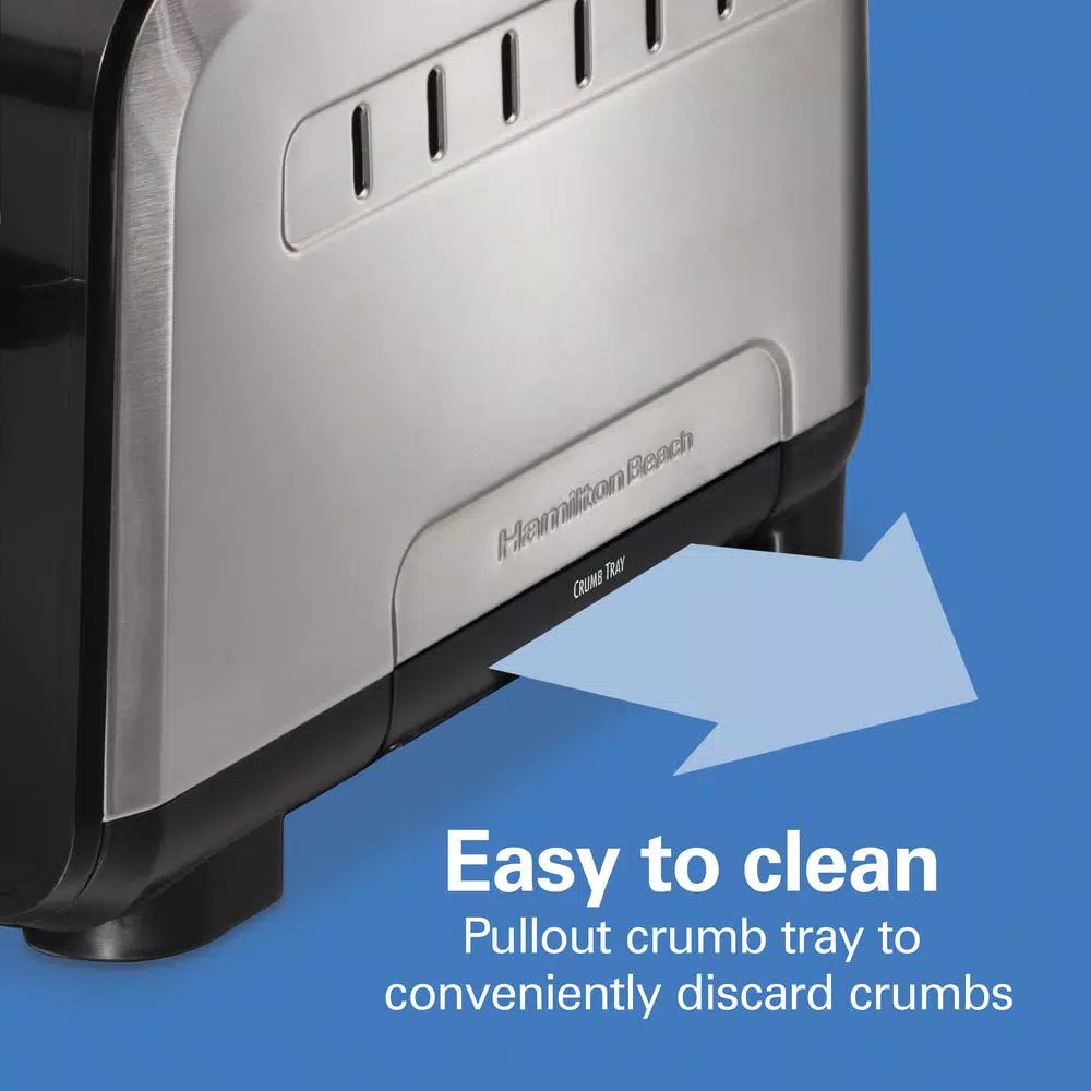 Toasters Hamilton Beach Expert Toast 900 W 2-Slice Black And Stainless Steel Wide Slot Toaster 8 Toasters Hamilton Beach Expert Toast 900 W 2-Slice Black And Stainless Steel Wide Slot Toaster - Image 6