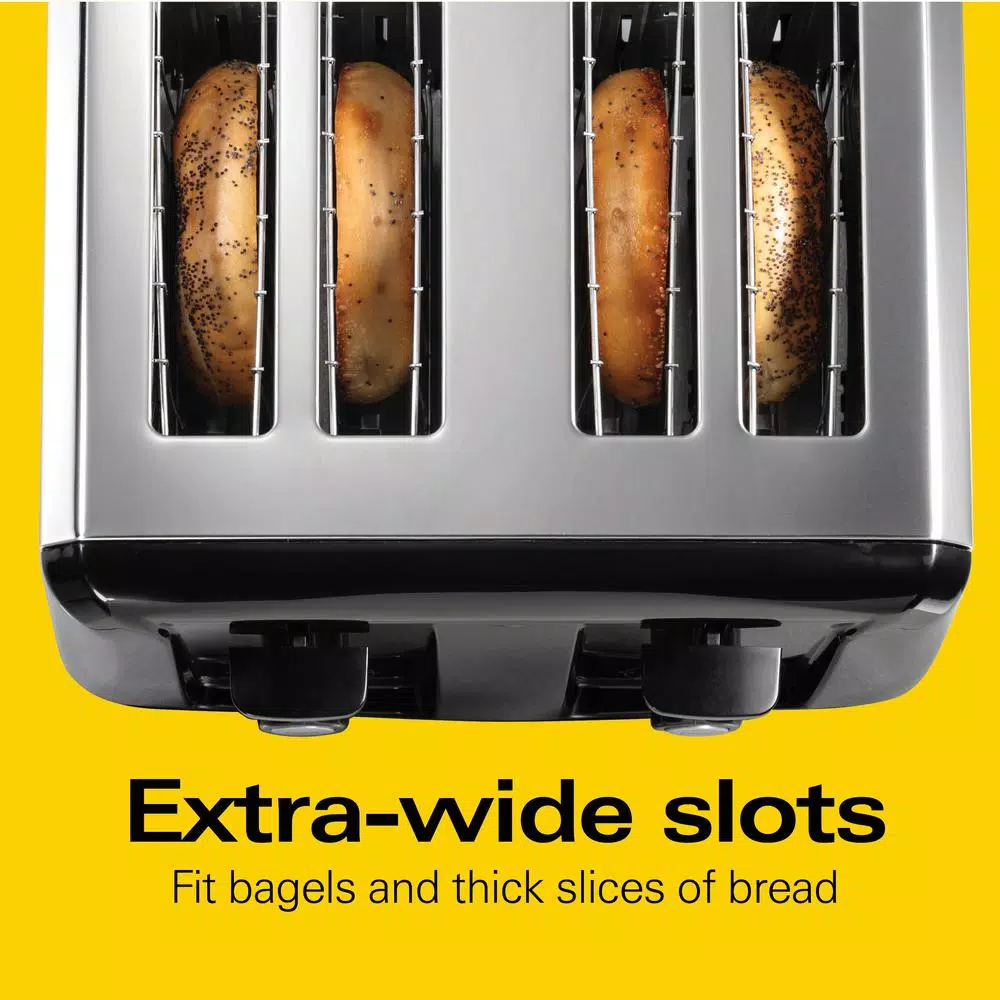 Toasters Hamilton Beach 4-Slice Black Wide Slot Toaster 7 Toasters Hamilton Beach 4-Slice Black Wide Slot Toaster - Image 5