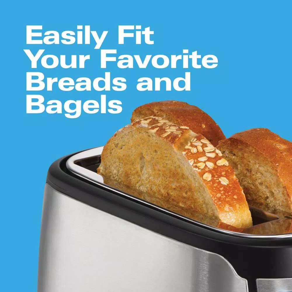 Toasters Hamilton Beach 4-Slice Black Long Slot Toaster 8 Toasters Hamilton Beach 4-Slice Black Long Slot Toaster - Image 6