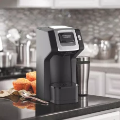 Coffee Makers Hamilton Beach FlexBrew Black Single Serve Coffee Maker -Dessert Makers Popular Store black hamilton beach single serve coffee makers 49974 31 1000