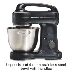 Mixers Hamilton Beach 4 Qt. 7-Speed Black Stand Mixer 14 Mixers Hamilton Beach 4 Qt. 7-Speed Black Stand Mixer -Dessert Makers Popular Store black hamilton beach stand mixers 63394 44 1000