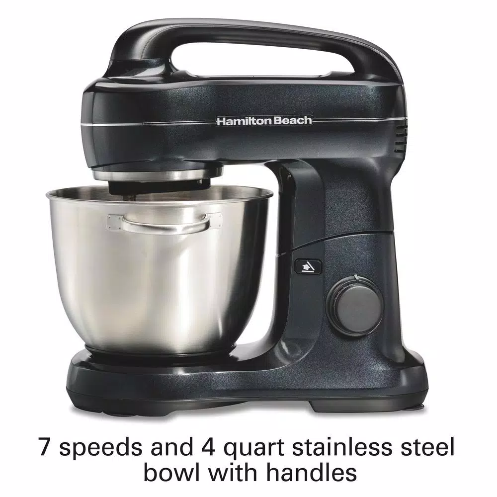 Mixers Hamilton Beach 4 Qt. 7-Speed Black Stand Mixer 7 Mixers Hamilton Beach 4 Qt. 7-Speed Black Stand Mixer - Image 5