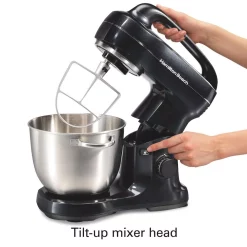 Mixers Hamilton Beach 4 Qt. 7-Speed Black Stand Mixer 15 Mixers Hamilton Beach 4 Qt. 7-Speed Black Stand Mixer -Dessert Makers Popular Store black hamilton beach stand mixers 63394 fa 1000