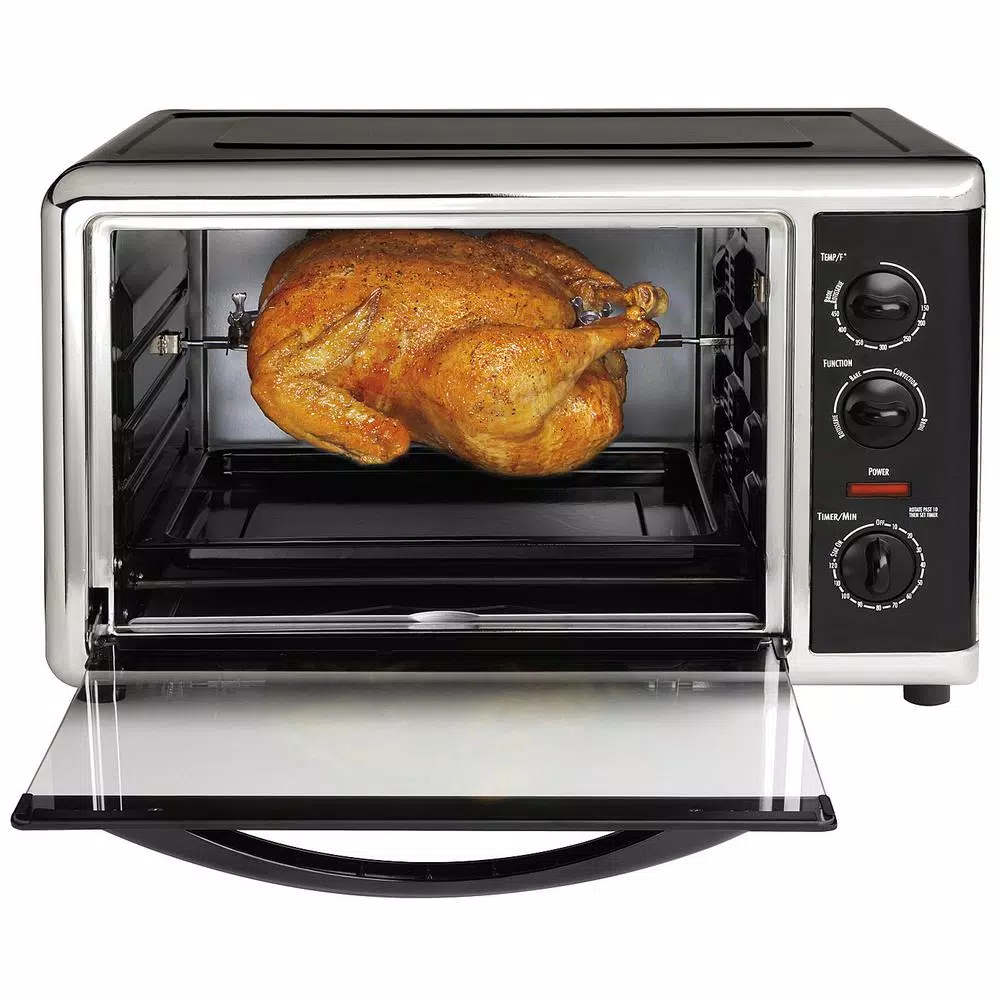 Toasters Hamilton Beach 1500-Watt 12-Slice Black Countertop Toaster Oven With Convection And Rotisserie 3 Toasters Hamilton Beach 1500-Watt 12-Slice Black Countertop Toaster Oven With Convection And Rotisserie