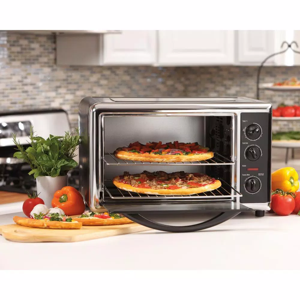 Toasters Hamilton Beach 1500-Watt 12-Slice Black Countertop Toaster Oven With Convection And Rotisserie 5 Toasters Hamilton Beach 1500-Watt 12-Slice Black Countertop Toaster Oven With Convection And Rotisserie - Image 3