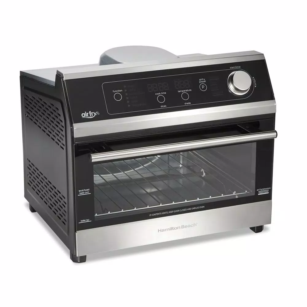 Toasters Hamilton Beach 1800 W 6-Slice Black Digital Air Fry Toaster Oven 3 Toasters Hamilton Beach 1800 W 6-Slice Black Digital Air Fry Toaster Oven