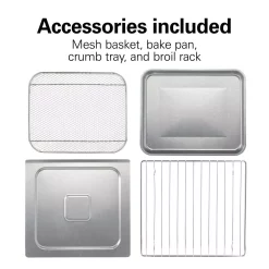 Toasters Hamilton Beach 1800 W 6-Slice Black Digital Air Fry Toaster Oven 14 Toasters Hamilton Beach 1800 W 6-Slice Black Digital Air Fry Toaster Oven -Dessert Makers Popular Store black hamilton beach toaster ovens 31220 fa 1000