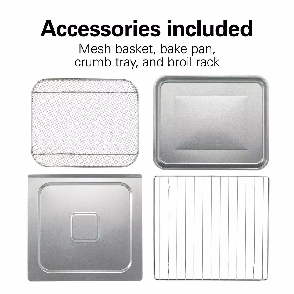 Toasters Hamilton Beach 1800 W 6-Slice Black Digital Air Fry Toaster Oven 8 Toasters Hamilton Beach 1800 W 6-Slice Black Digital Air Fry Toaster Oven - Image 6