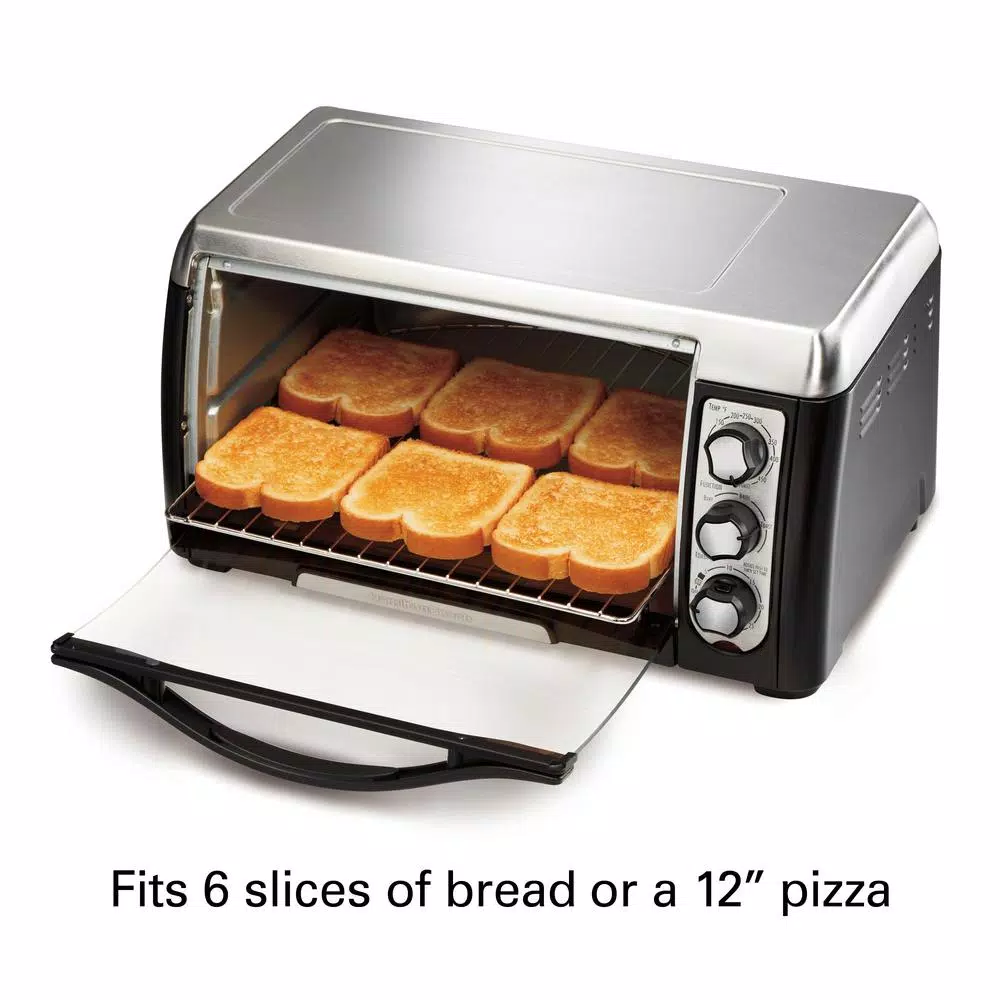 Toasters Hamilton Beach 6 Slice Easy Clean Black Toaster Oven 5 Toasters Hamilton Beach 6 Slice Easy Clean Black Toaster Oven - Image 3