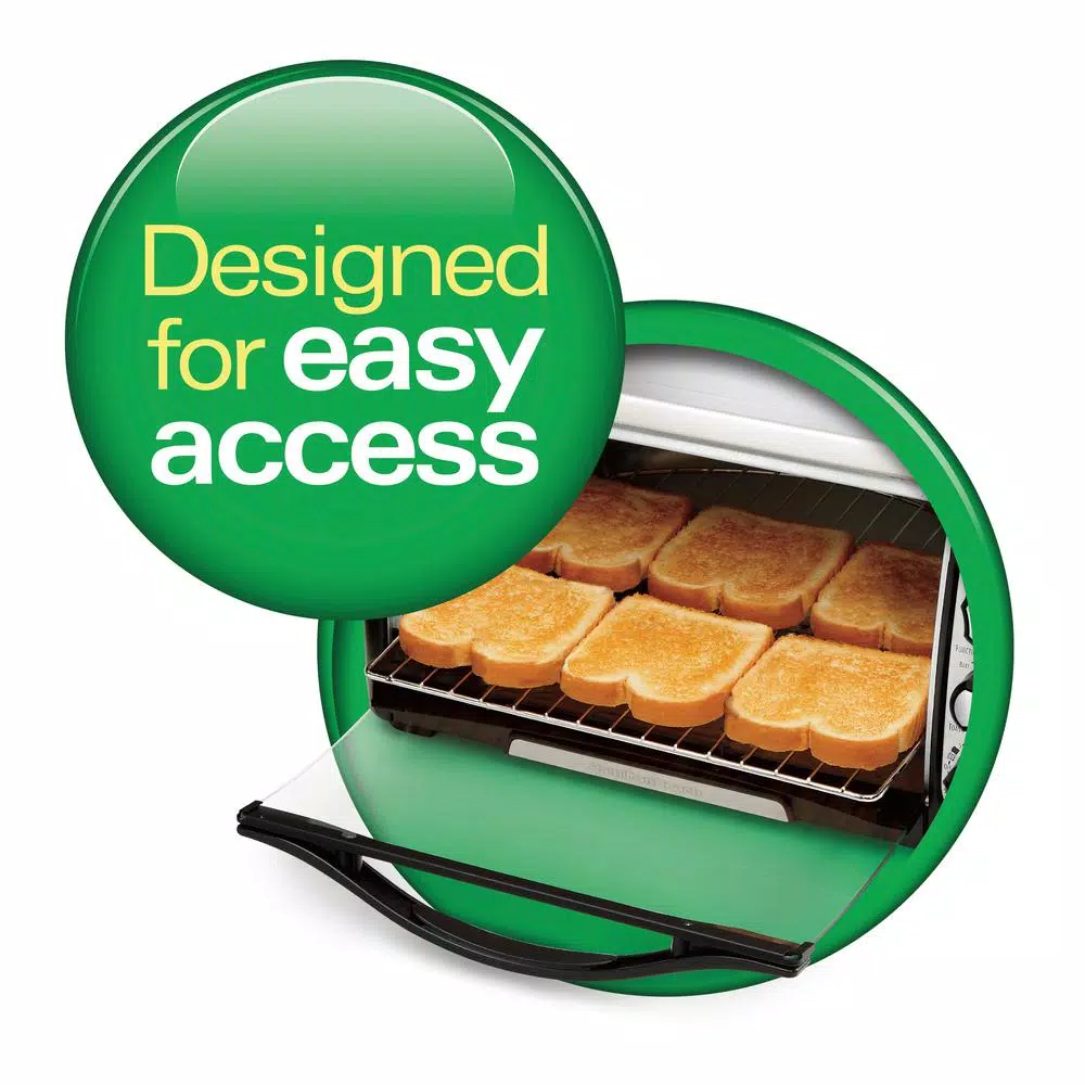Toasters Hamilton Beach 6 Slice Easy Clean Black Toaster Oven 8 Toasters Hamilton Beach 6 Slice Easy Clean Black Toaster Oven - Image 6