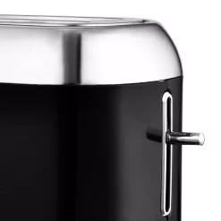 Toasters KALORIK Retro 2-Slice Black Wide Slot Toaster 11 Toasters KALORIK Retro 2-Slice Black Wide Slot Toaster -Dessert Makers Popular Store black kalorik pop up toasters to 46083 bk 1f 1000