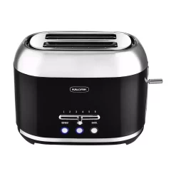 Toasters KALORIK Retro 2-Slice Black Wide Slot Toaster