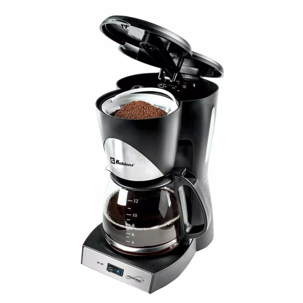 Coffee Makers Koblenz Kitchen Magic Collection 12-Cup Black Coffee Maker 6 Coffee Makers Koblenz Kitchen Magic Collection 12-Cup Black Coffee Maker - Image 4