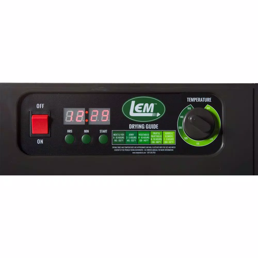 Food Processing LEM Mighty Bite 10-Tray Black Food Dehydrator With Temperature Control 4 Food Processing LEM Mighty Bite 10-Tray Black Food Dehydrator With Temperature Control - Image 2