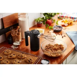 Mixers KitchenAid Cordless 7-Speed Black Matte Hand Mixer -Dessert Makers Popular Store black matte kitchenaid hand mixers khmb732bm 1f 1000