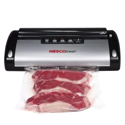 Food Processing Nesco Black Food Vacuum Sealer With Bag Cutter -Dessert Makers Popular Store black nesco food vacuum sealers vs 02 1f 1000