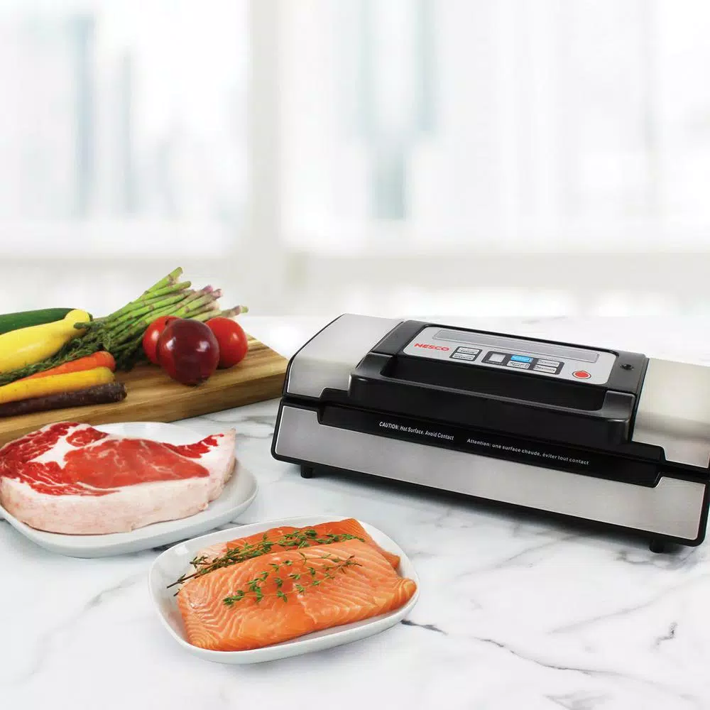 Food Processing Nesco Black And Silver Deluxe Vacuum Sealer 7 Food Processing Nesco Black And Silver Deluxe Vacuum Sealer - Image 5