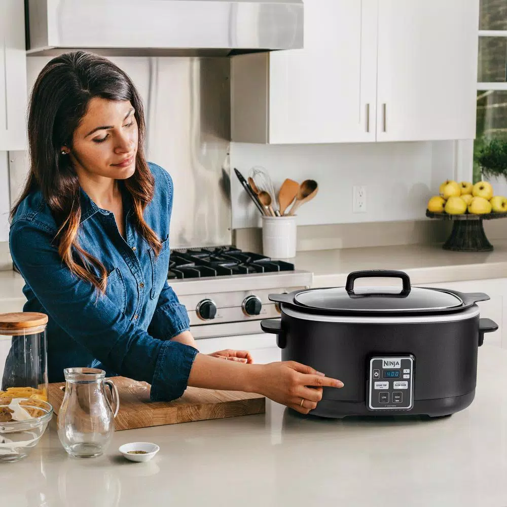 Cookers NINJA 6 Qt. Black Slow Cooker With Touchpad Controls And Keep Warm Setting 5 Cookers NINJA 6 Qt. Black Slow Cooker With Touchpad Controls And Keep Warm Setting - Image 3