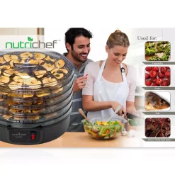 Food Processing NutriChef 5-Tray Black Electric Countertop Food Dehydrator Food Preserver 9 Food Processing NutriChef 5-Tray Black Electric Countertop Food Dehydrator Food Preserver -Dessert Makers Popular Store black nutrichef dehydrators pkfd14bk 44 1000