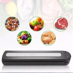 Food Processing NutriChef White Kitchen Food Vacuum Sealer – Compact Electric Air Sealing Preserver System With Reusable Vacuum Food Bags 11 Food Processing NutriChef White Kitchen Food Vacuum Sealer – Compact Electric Air Sealing Preserver System With Reusable Vacuum Food Bags -Dessert Makers Popular Store black nutrichef food vacuum sealers pkvs15bk 4f 1000