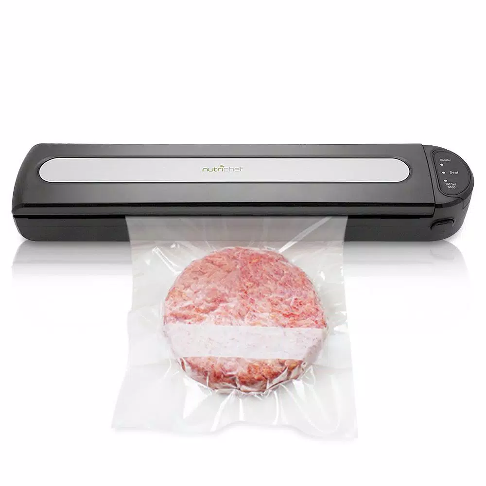 Food Processing NutriChef White Kitchen Food Vacuum Sealer – Compact Electric Air Sealing Preserver System With Reusable Vacuum Food Bags 8 Food Processing NutriChef White Kitchen Food Vacuum Sealer – Compact Electric Air Sealing Preserver System With Reusable Vacuum Food Bags - Image 6
