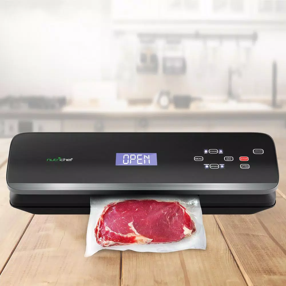 Food Processing NutriChef White With Soft Touch Digital Button Controls Food Vacuum Sealer Electric Air Sealing Preserver System 6 Food Processing NutriChef White With Soft Touch Digital Button Controls Food Vacuum Sealer Electric Air Sealing Preserver System - Image 4