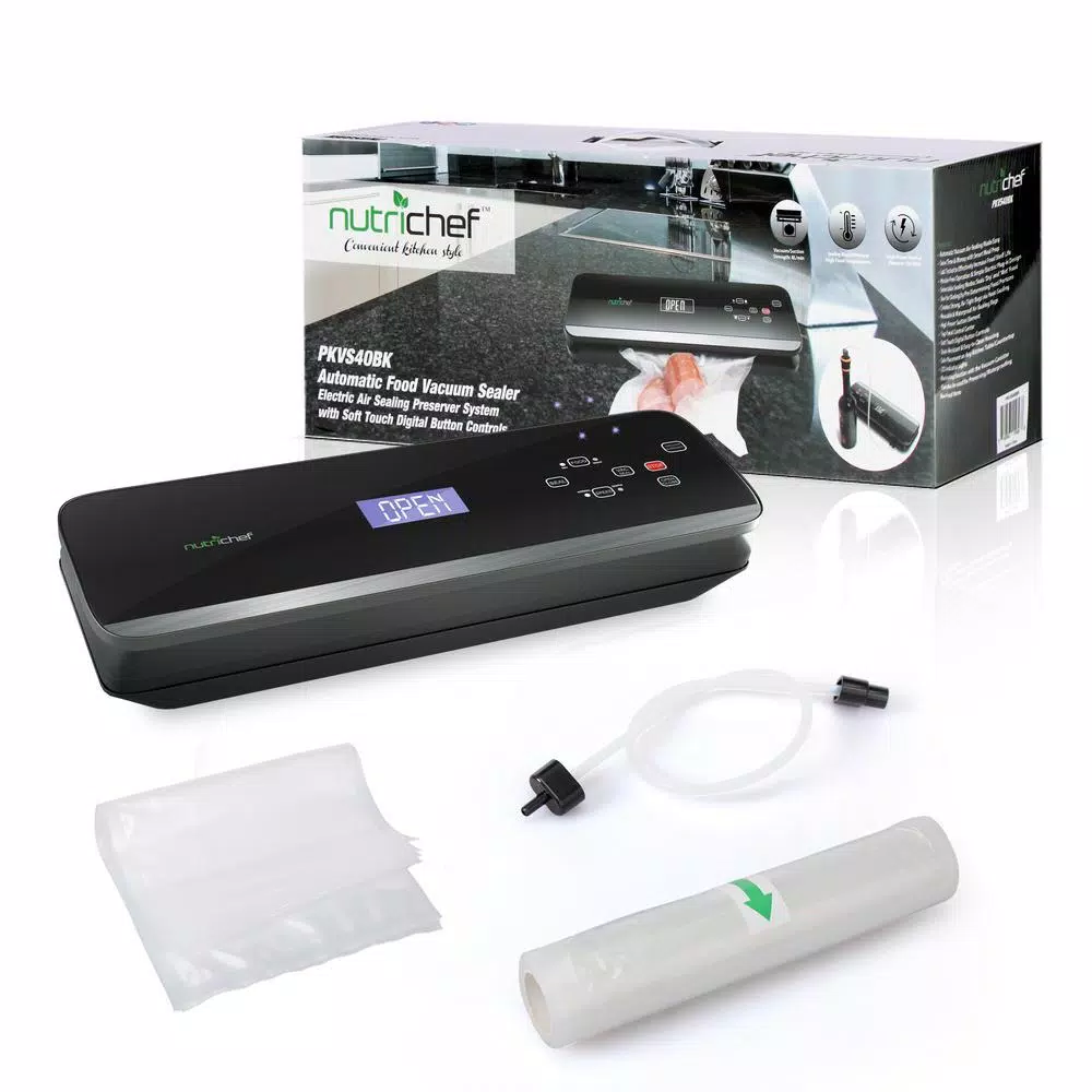 Food Processing NutriChef White With Soft Touch Digital Button Controls Food Vacuum Sealer Electric Air Sealing Preserver System 10 Food Processing NutriChef White With Soft Touch Digital Button Controls Food Vacuum Sealer Electric Air Sealing Preserver System - Image 8