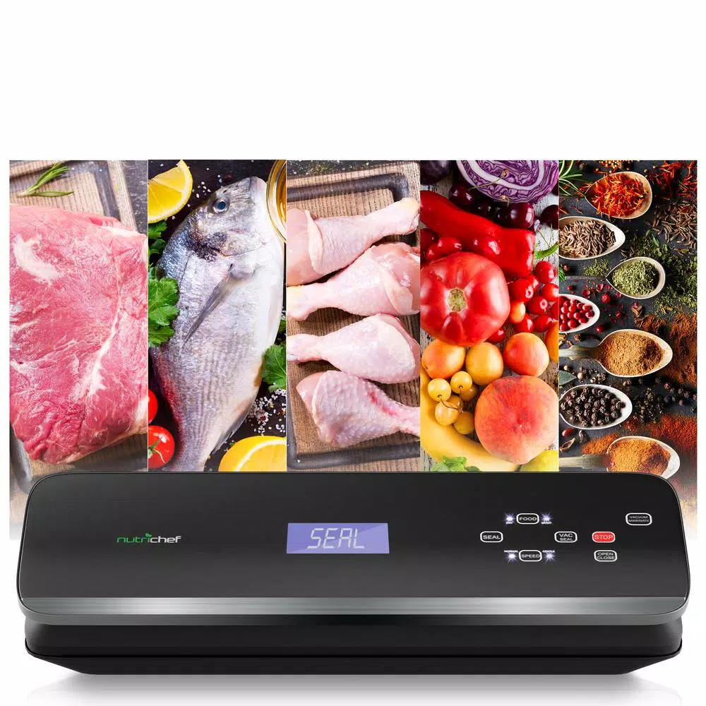 Food Processing NutriChef White With Soft Touch Digital Button Controls Food Vacuum Sealer Electric Air Sealing Preserver System 9 Food Processing NutriChef White With Soft Touch Digital Button Controls Food Vacuum Sealer Electric Air Sealing Preserver System - Image 7