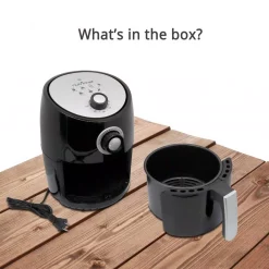 Toasters NutriChef Black Countertop Air Fryer Oven Cooker Healthy Kitchen Convection Air Fry Cooking -Dessert Makers Popular Store black nutrichef toaster ovens pkairfr18 31 1000