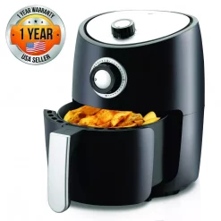 Toasters NutriChef Black Countertop Air Fryer Oven Cooker Healthy Kitchen Convection Air Fry Cooking -Dessert Makers Popular Store black nutrichef toaster ovens pkairfr18 76 1000