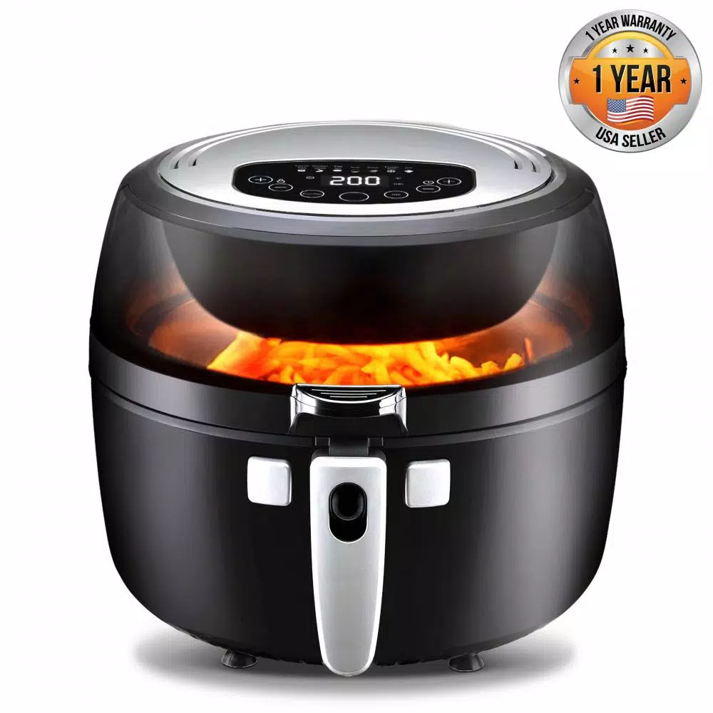 Toasters NutriChef Black Countertop Oven Air Fry Cooker Healthy Kitchen Air Fryer Convection Cooking 9 Toasters NutriChef Black Countertop Oven Air Fry Cooker Healthy Kitchen Air Fryer Convection Cooking - Image 7