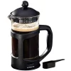Coffee Makers Ovente 4-Cup Black French Press Cafetiere Heat-Resistant Borosilicate Glass Coffee And Tea Maker FREE Measuring Scoop -Dessert Makers Popular Store black ovente french presses fpt34b 64 1000
