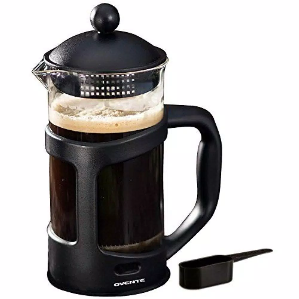 Coffee Makers Ovente 4-Cup Black French Press Cafetiere Heat-Resistant Borosilicate Glass Coffee And Tea Maker FREE Measuring Scoop 3 Coffee Makers Ovente 4-Cup Black French Press Cafetiere Heat-Resistant Borosilicate Glass Coffee And Tea Maker FREE Measuring Scoop