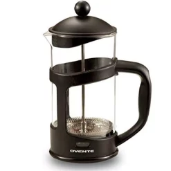 Coffee Makers Ovente 4-Cup Black French Press Cafetiere Heat-Resistant Borosilicate Glass Coffee And Tea Maker FREE Measuring Scoop 8 Coffee Makers Ovente 4-Cup Black French Press Cafetiere Heat-Resistant Borosilicate Glass Coffee And Tea Maker FREE Measuring Scoop -Dessert Makers Popular Store black ovente french presses fpt34b c3 1000