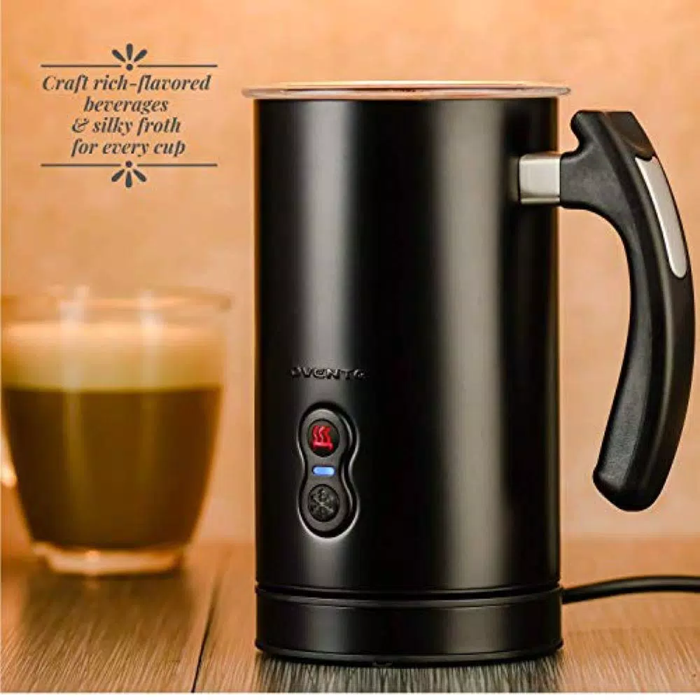 Coffee Makers Ovente 8 Oz. Black Automatic Electric Milk Frother And Steamer Hot Or Cold Froth Functionality Foam Maker And Warmer 9 Coffee Makers Ovente 8 Oz. Black Automatic Electric Milk Frother And Steamer Hot Or Cold Froth Functionality Foam Maker And Warmer - Image 7