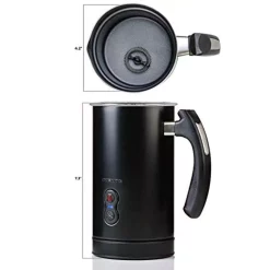 Coffee Makers Ovente 8 Oz. Black Automatic Electric Milk Frother And Steamer Hot Or Cold Froth Functionality Foam Maker And Warmer 13 Coffee Makers Ovente 8 Oz. Black Automatic Electric Milk Frother And Steamer Hot Or Cold Froth Functionality Foam Maker And Warmer -Dessert Makers Popular Store black ovente milk frothers fr3608b 44 1000